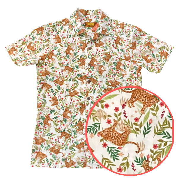 Chemisette coton CHENASKI – Leo in the Jungle White