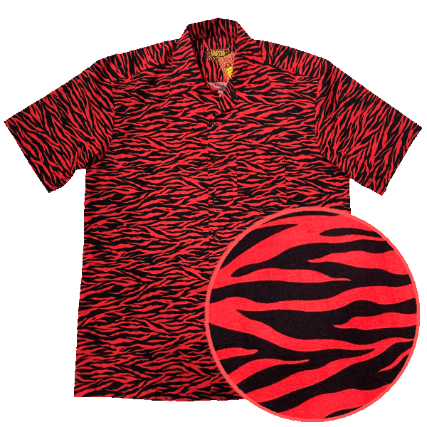 Chemisette coton CHENASKI – Zebra RedBlack