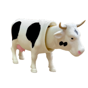 La vache qui bouge la tête placidement - Joujou rétro