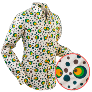 Chemise coton CHENASKI DOTS & SPOTS Vert
