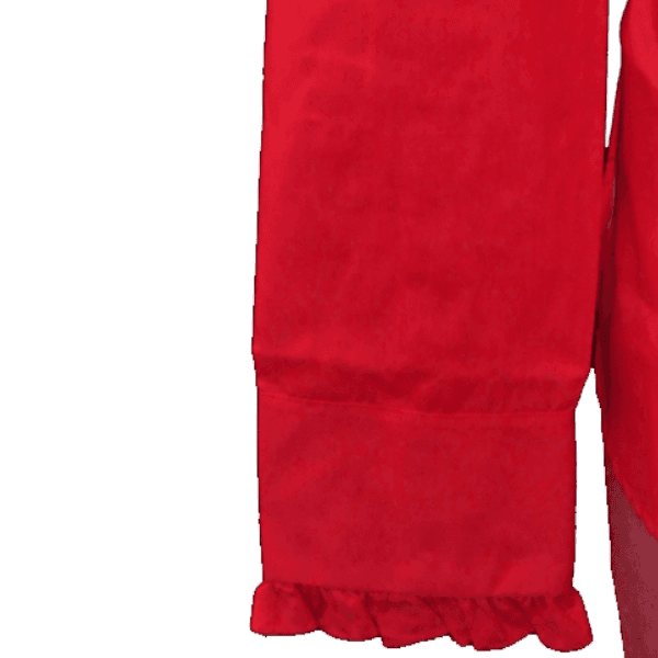 Chemise à jabot CHENASKI – DISCO Rouge & Noir – Image 3