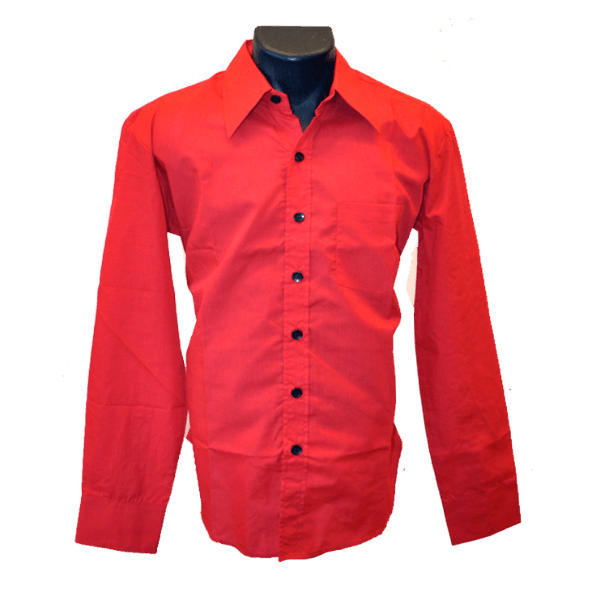 Chemise coton CHENASKI Rouge – Image 3