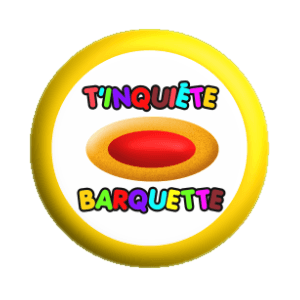 Badge 37 mm – T'inquiète, barquette