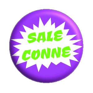 Badge 37 mm – Sale conne - Purple Boom
