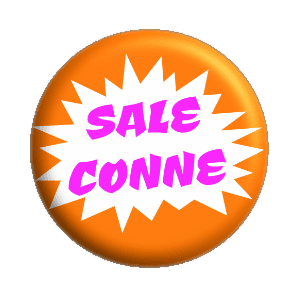 Badge 37 mm – Sale conne - Orange Boom