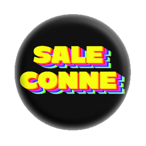 Badge 37 mm – Sale conne - Disco Black