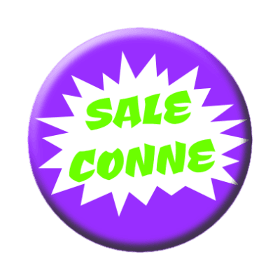 Badge 56 mm – Sale Conne - Purple Boom