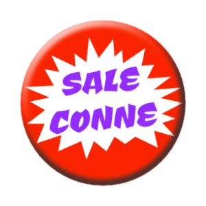 Badge 56 mm – Sale Conne - Red Boom