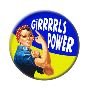 Badge 56 mm – GIRRRRLS Power