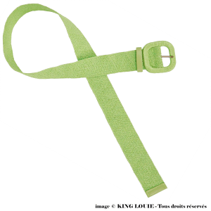 Ceinture King Louie RAFFIA kiwi green