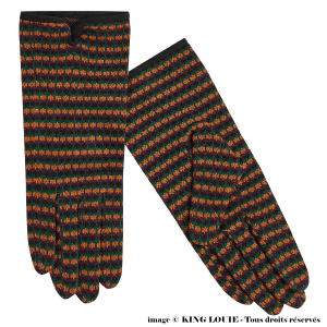 Gants King Louie LUSH Bordeaux red