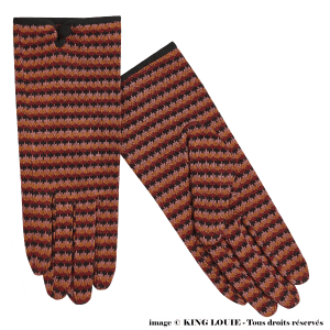Gants King Louie LUSH Rhubarb red