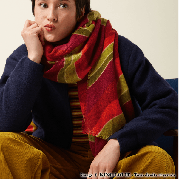 Écharpe King Louie RAZZLE Rio red – Image 2