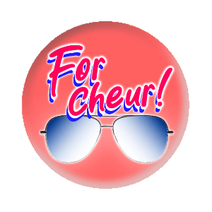 Badge 37 mm – For Cheur ! - Peach solo