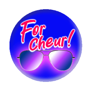 Badge 37 mm – For Cheur ! - Blue solo