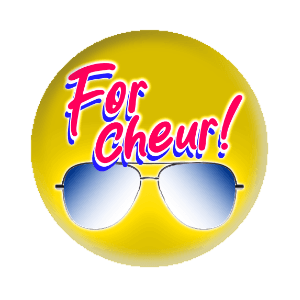 Badge 37 mm – For Cheur ! - Yellow solo