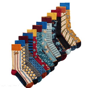 Boite-cadeau 12 paires de chaussettes WHITE STUFF Homme - Circus !
