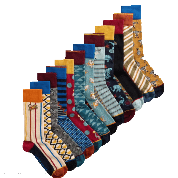 Boite-cadeau 12 paires de chaussettes WHITE STUFF Homme - Circus !