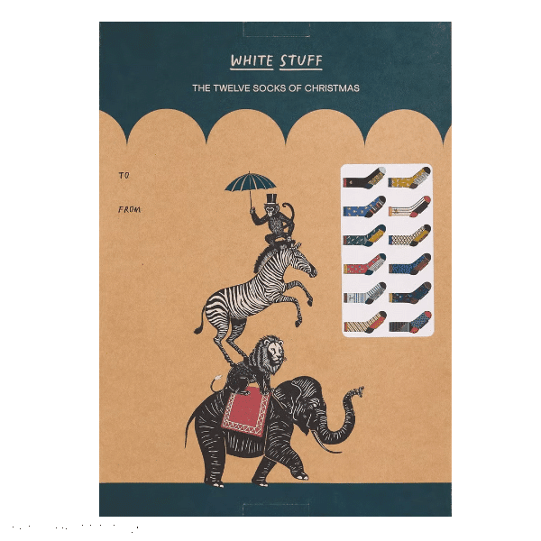 Boite-cadeau 12 paires de chaussettes WHITE STUFF Homme - Circus ! – Image 8