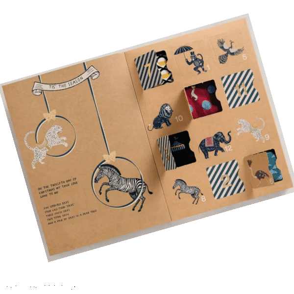 Boite-cadeau 12 paires de chaussettes WHITE STUFF Homme - Circus ! – Image 3