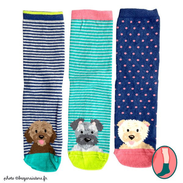 Pack de 3 paires de chaussettes WHITE STUFF femme – Toutous
