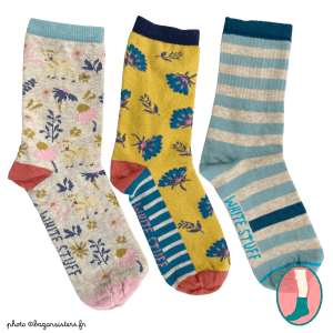 Pack de 3 paires de chaussettes WHITE STUFF femme – Printemps