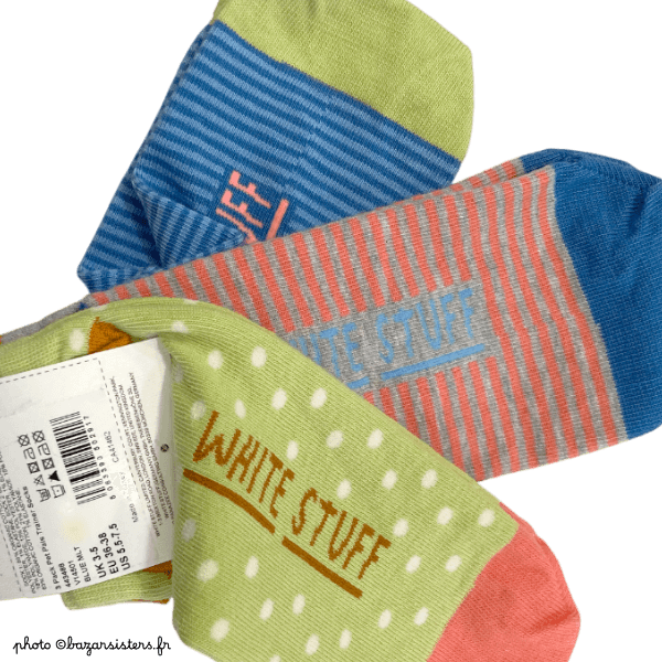 Pack de 3 paires de socquettes WHITE STUFF femme - Chats et chiens – Image 3