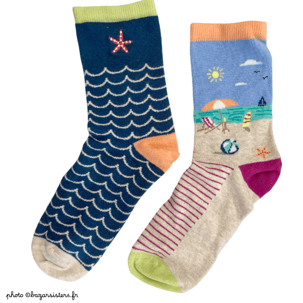 Coffret 4 paires de chaussettes WHITE STUFF femme - Bord de mer – Image 8