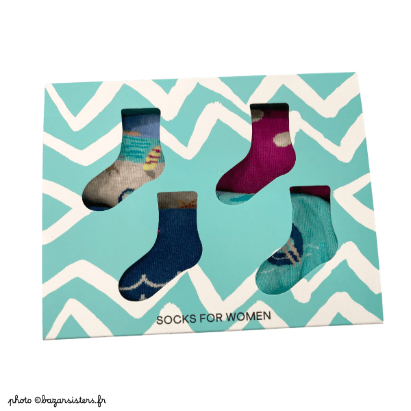 Coffret 4 paires de chaussettes WHITE STUFF femme - Bord de mer – Image 2