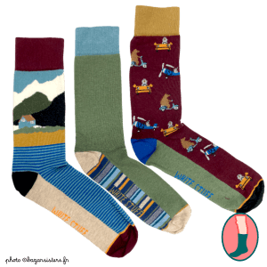 Pack de 3 paires de chaussettes WHITE STUFF homme - Mountain Ride