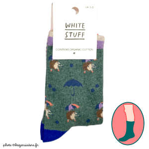 Chaussettes WHITE STUFF femme – Hérissons sous la pluie