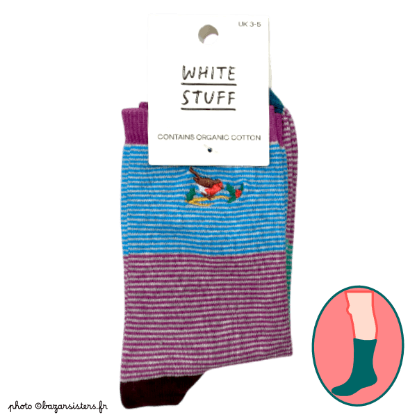 Chaussettes WHITE STUFF femme – Rouge-gorge