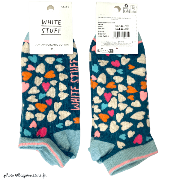 Socquettes WHITE STUFF femme – Cœurs à prendre – Image 2