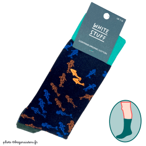 Chaussettes WHITE STUFF homme – Poissons