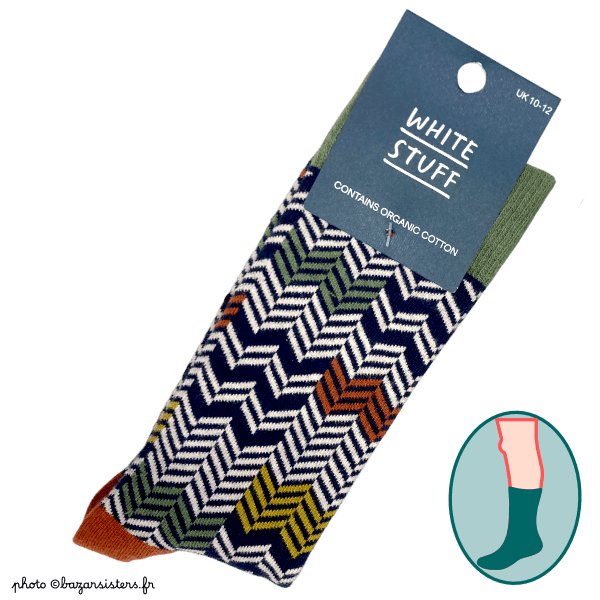 Chaussettes WHITE STUFF homme – Chevrons