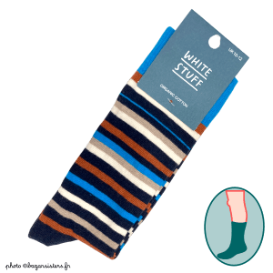 Chaussettes WHITE STUFF homme – Mismatch stripes