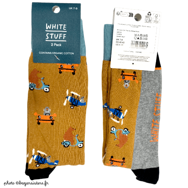 Chaussettes WHITE STUFF homme – Animals on-the-go ! – Image 2