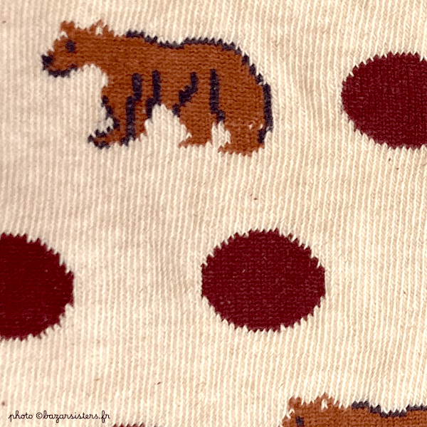 Chaussettes WHITE STUFF homme – Pois et nounours – Image 3
