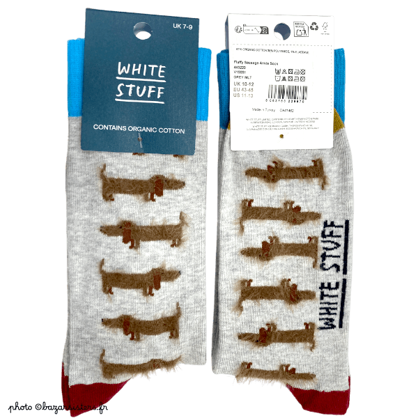 Chaussettes WHITE STUFF homme – Fluffy saucisse – Image 2