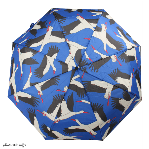 Parapluie automatique DANEFÆ Blue Stork – Image 3