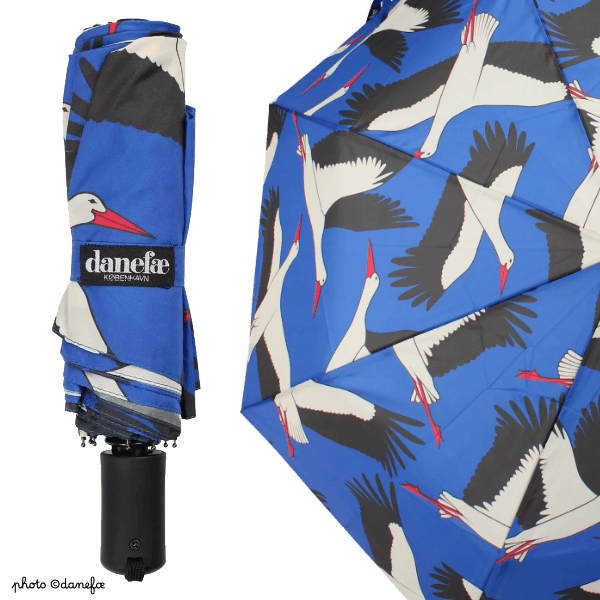 Parapluie automatique DANEFÆ Blue Stork – Image 2