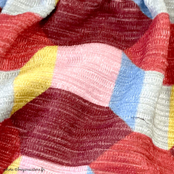 Portemonnaie à fermoir en toile Hexapop - Rouge – Image 3