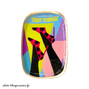 Petit plateau en émail - Trust Yourself