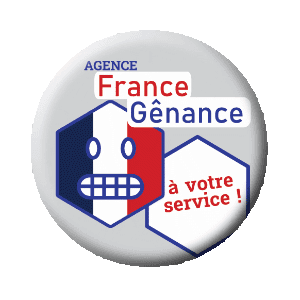 Badge 37 mm - Agence France Gênance - A votre service