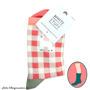 Chaussettes WHITE STUFF femme – Vichy Fluffy Lama