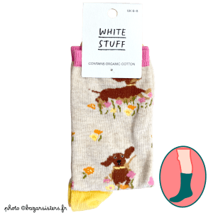 Chaussettes WHITE STUFF femme – Running sausage