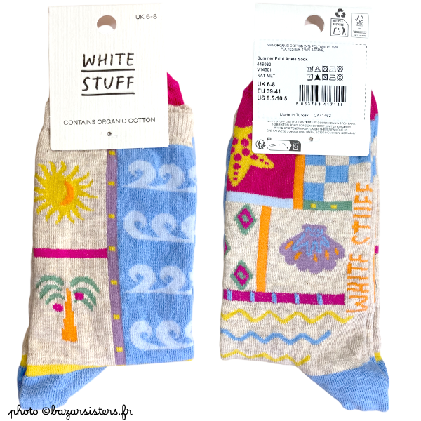 Chaussettes WHITE STUFF femme – Summer Print – Image 2