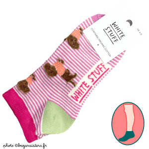 Socquettes WHITE STUFF femme – Fluffy sausage
