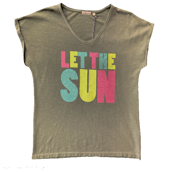 T-shirt MY HELLO JOY - LET THE SUN kaki