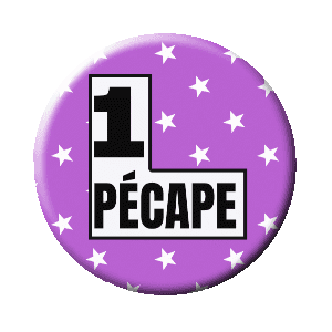 Badge 37 mm – 1 PÉCAPE - Parme